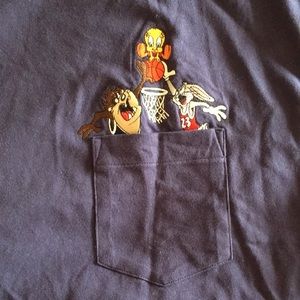 Warner brothers tweety bugs Taz basketball t shirt